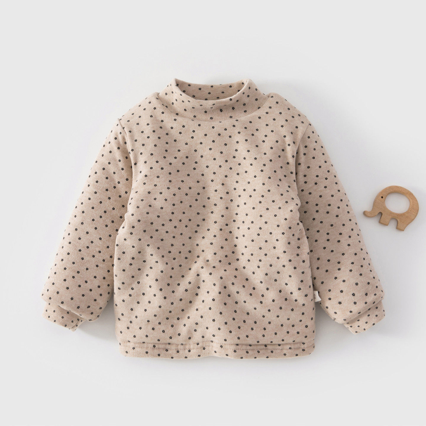 加厚加绒男女宝宝半高领夹棉保暖打底衫上衣儿童秋衣秋冬男童女童,淘宝优惠券,粉丝福利购,淘宝优惠卷