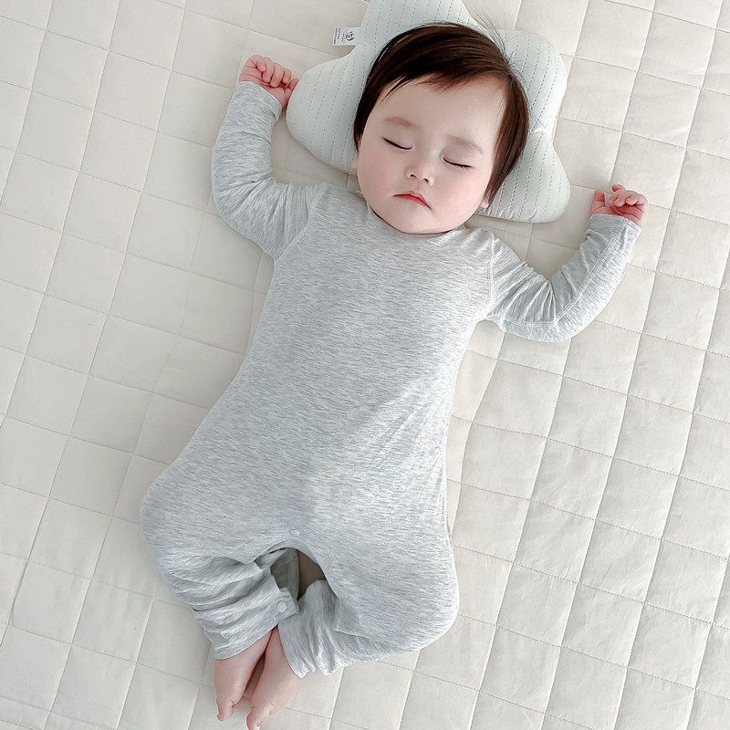 婴儿无骨莫代尔长袖连体衣男女宝宝连身衣哈衣新生儿四季长袖睡衣,淘宝优惠券,粉丝福利购,淘宝优惠卷