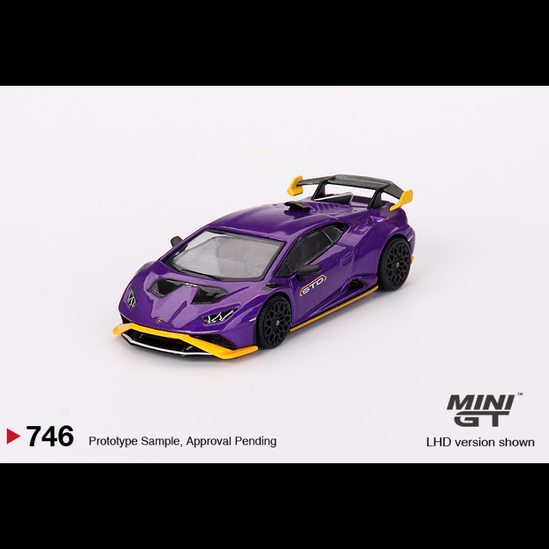 [PDS]MINI GT1:64兰博基尼Lamborghini Huracán STO紫色合金车模 - 图0