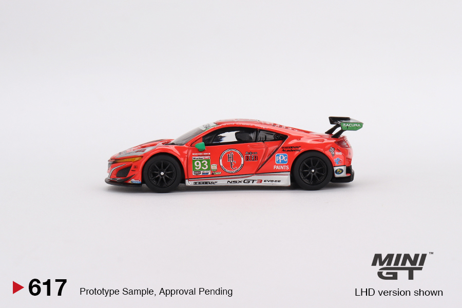 [PDS]MINI GT 1:64讴歌 Acura NSX GT3 EVO22 93号合金汽车模型-图1