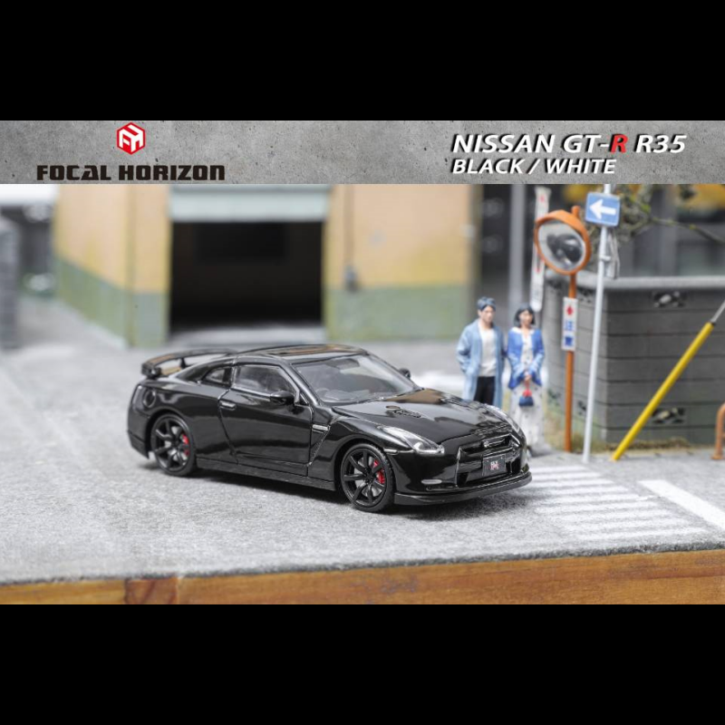 [PDS]Focal Horizon FH 1:64 尼桑 GT-R R35原版前盖可开合金车模 - 图3