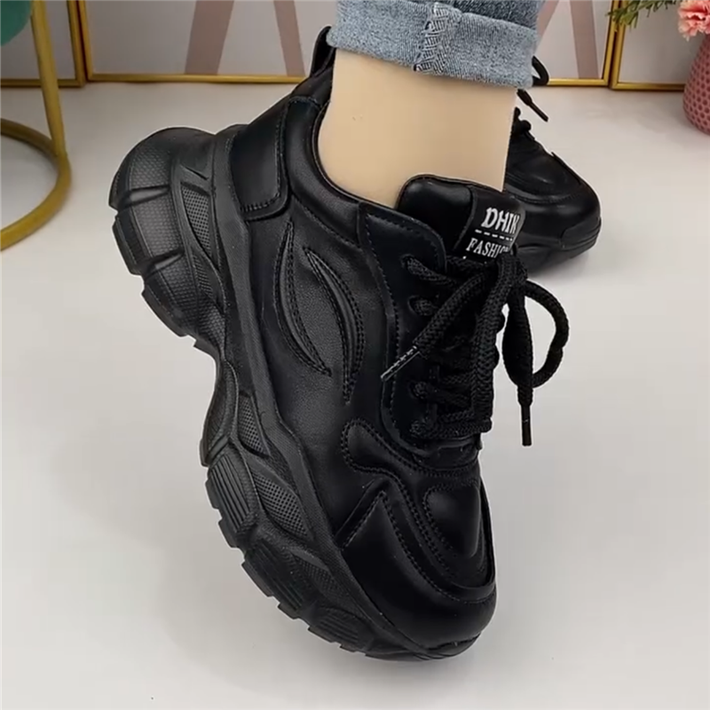 厚底老爹鞋女复古圆头增高皮鞋女深口小个子英伦风轻便软底休闲鞋,淘宝优惠券,粉丝福利购,淘宝优惠卷