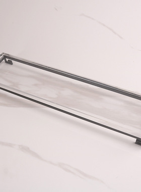 新中式亚克力金属托盘摆件茶盘茶几茶室家居客厅收纳样板房装饰品