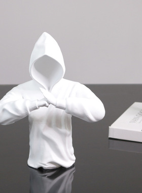 简约现代树脂武士人物样板房酒店客厅家居工艺品摆件抽像人物装饰