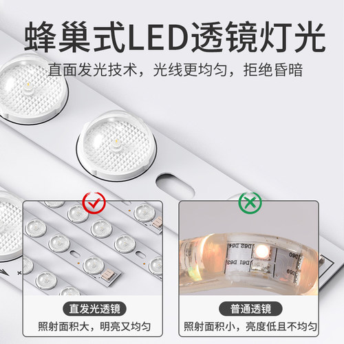 卫生间浴室集成吊顶led灯嵌入式厨房天花平板灯铝扣板厨卫吸顶灯 - 图2