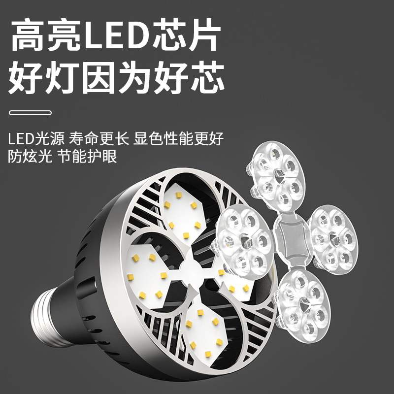 LED轨道射灯灯泡PAR30节能超亮店铺商用服装店生鲜灯E27螺口光源 - 图0