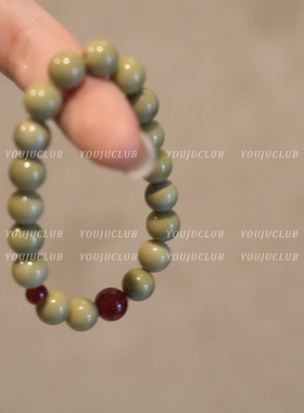 高级感文艺天然石小众撞色手链