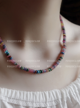 天然石气质小众波西米亚度假项链