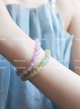 YOUJUclub紫梦花园~撞色复古仙女