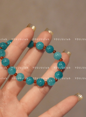 YOUJUclub-丝诺情结~湖绿色手串