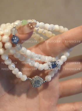 复古三层叠戴ins简约小众手链