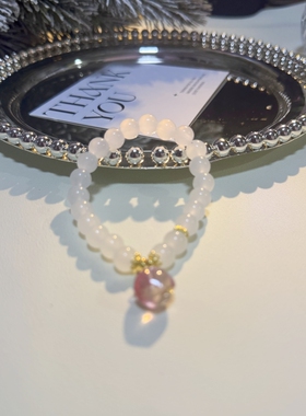 招桃花手串手链女桃子春季新款