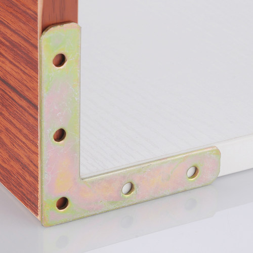 彩镀角码L型连接件90度角码家具桌椅固定配件拐角平面铁片100只 - 图1