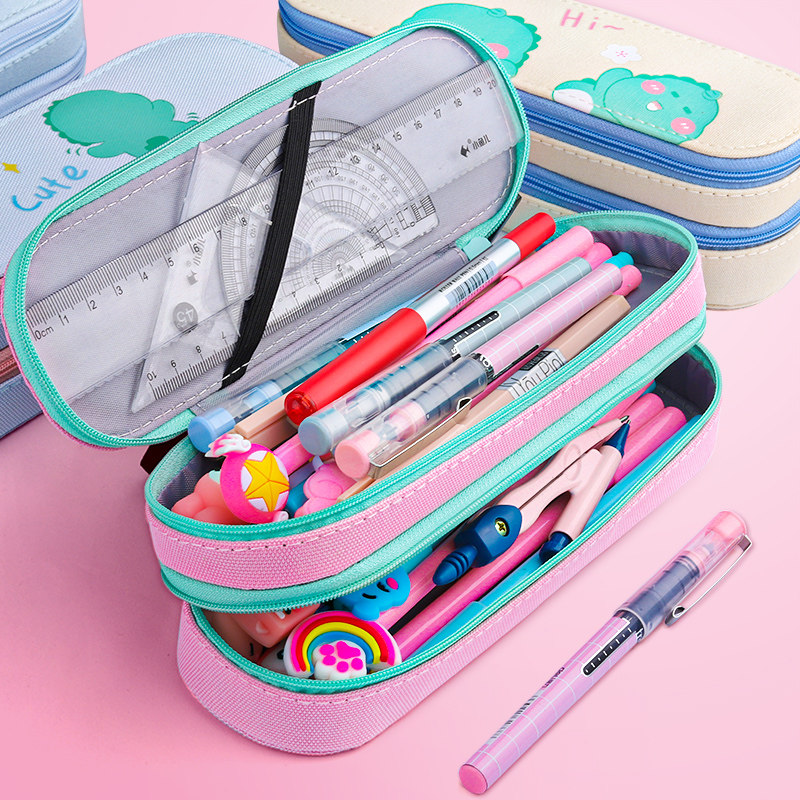 网红笔袋文具盒铅笔盒女简约笔盒文具袋小学生可爱