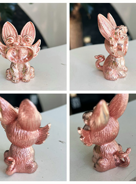 纯铜瓦猫云南手工紫铜黄铜猫香插摆件猫创意礼品开业小摆件卧式