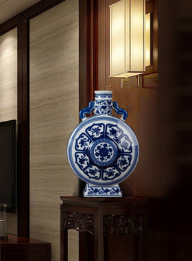 景德镇新中式陶瓷花瓶博古架瓷器