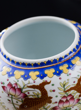 景德镇陶瓷花瓶摆件客厅中式