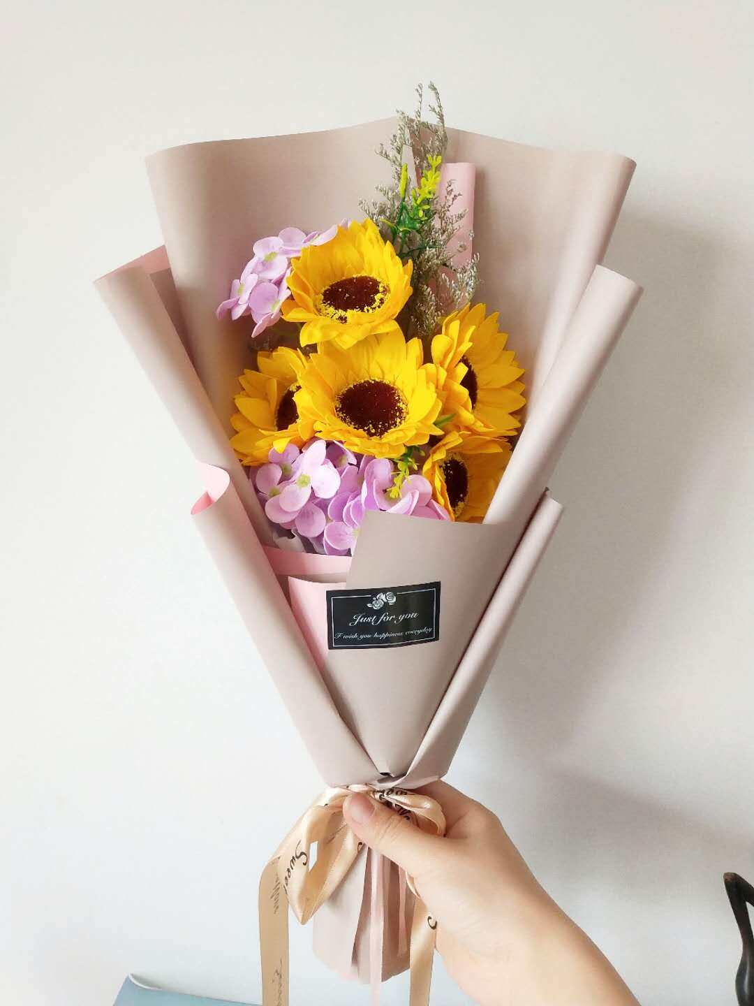 教师节38女神节情人节单支仿真蓝色妖姬开业活动促销创意定制logo