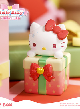 正品三丽鸥凯蒂猫圣诞冬日好礼大娃收纳HelloKitty摆件礼物