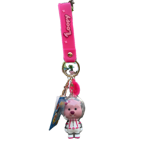 正版loppy钥匙扣小海狸露比书包挂件饰品可爱钥匙链送朋友礼物 - 图3