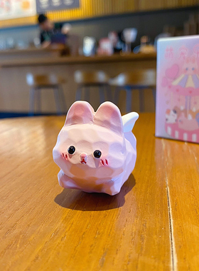 萌宠飞翔树脂柴犬蜜蜂狗公仔摆件精致桌面装饰品车载摆件礼物