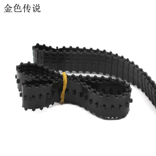 封闭式环形橡胶履带 DIY模型坦克机器人轮胎履带手工玩具拼装配件 - 图0