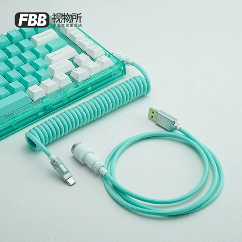 FBB Vision Gmk более тонкие вещи Tiffany Настройка кабеля данных Механические штеки клавиатуры