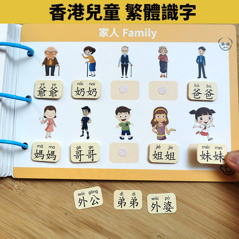 繁体中文卡反义词小学生儿童幼儿启蒙认字儿童识字宝宝大班香港-图0