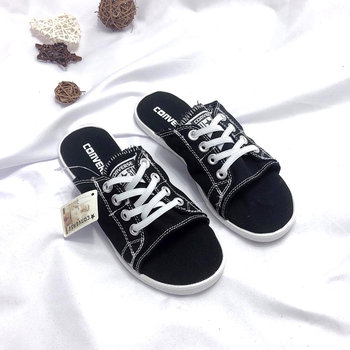 Converse ເກີບຜ້າໃບຜູ້ຊາຍແລະແມ່ຍິງ summer sandals sandals canvas one-words slippers 150247c150249c