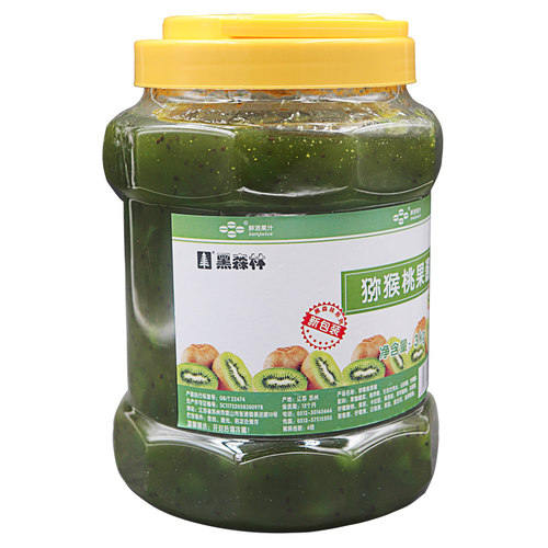 鲜活奇异果果酱 沙冰 冰粥果酱 黑森林奇异果果粒浓缩饮料果酱3kg - 图2