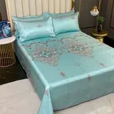 Шелковый коврик, летний комплект, комфортная простыня, 3 предмета, можно стирать, 2.5м