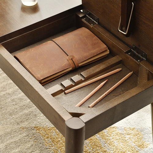 家逸 Полный деревянный бурный стекло на стол бытового ноутбука компьютер таблица Татами Балкон Маленький журнальный столик Умный низкий стол 炕 Стол.