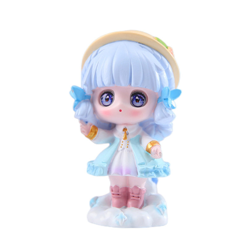 原神战场英姿盲盒可爱可莉温迪胡桃游戏手办桌面摆件女孩生日礼物