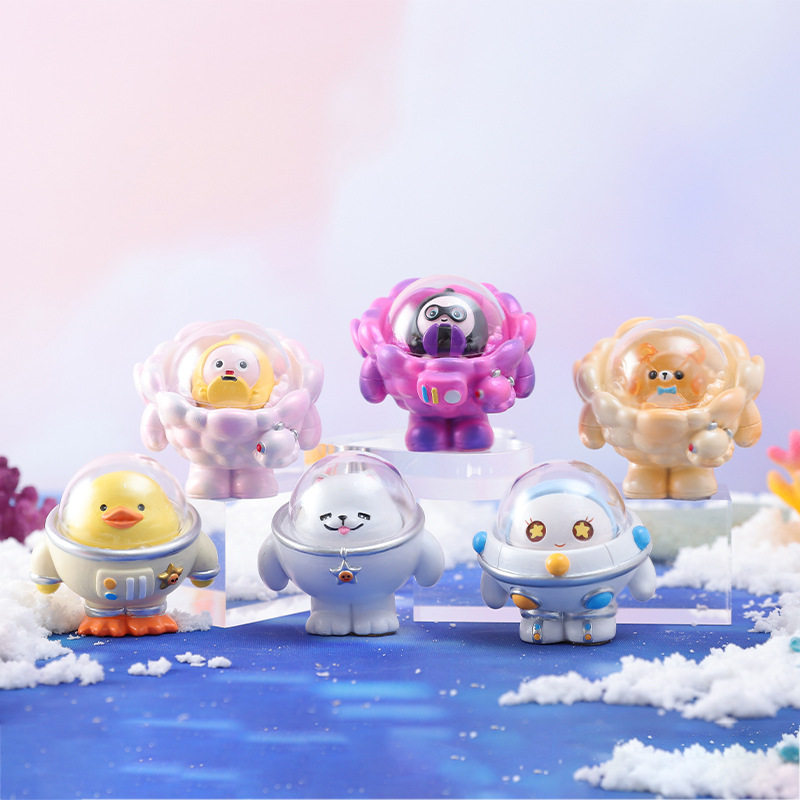 星云太空蛋仔派对盲盒可爱游戏周边手办桌面摆件男孩玩具生日礼物