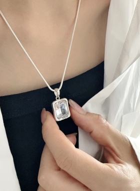 百搭高级感轻奢毛衣链s925纯银