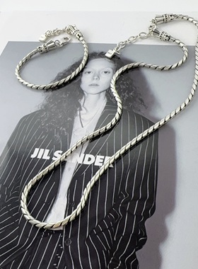 S925纯银重工项链欧货潮牌