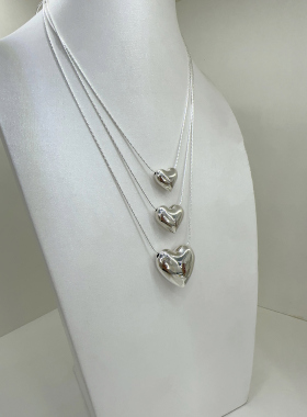爱心项链s925纯银韩版简约