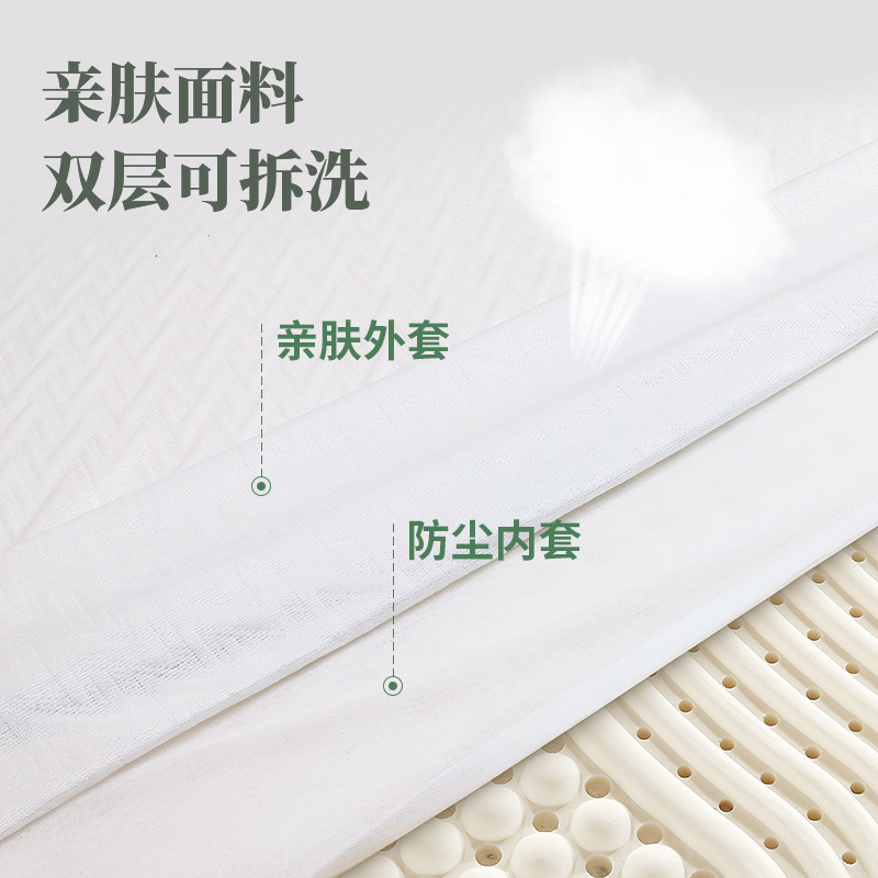 雅兰天然进口乳胶薄垫1米5软垫 雅兰家纺床垫/床褥/床护垫/榻榻米床垫