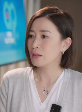 新闻女王2佘诗曼同款三生三世园环项链女 2025年925银高级感颈链