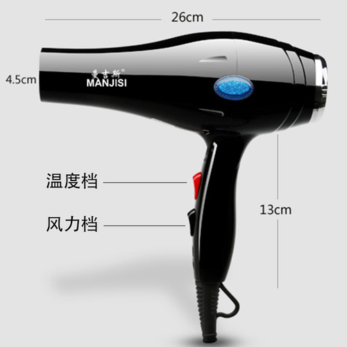 曼吉斯理发店发廊吹风机大功率2000W以上电吹风家用冷热风不伤 - 图1