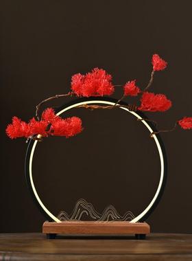 桌面展示台红木发光新中式