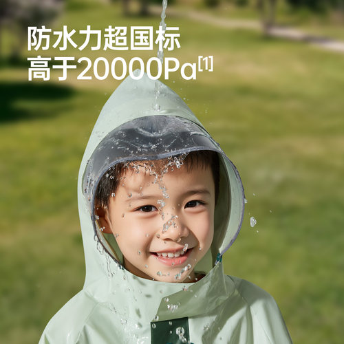 佑美儿童雨衣长款全身防暴雨小学生上学专用男孩女孩带书包位雨披 - 图1