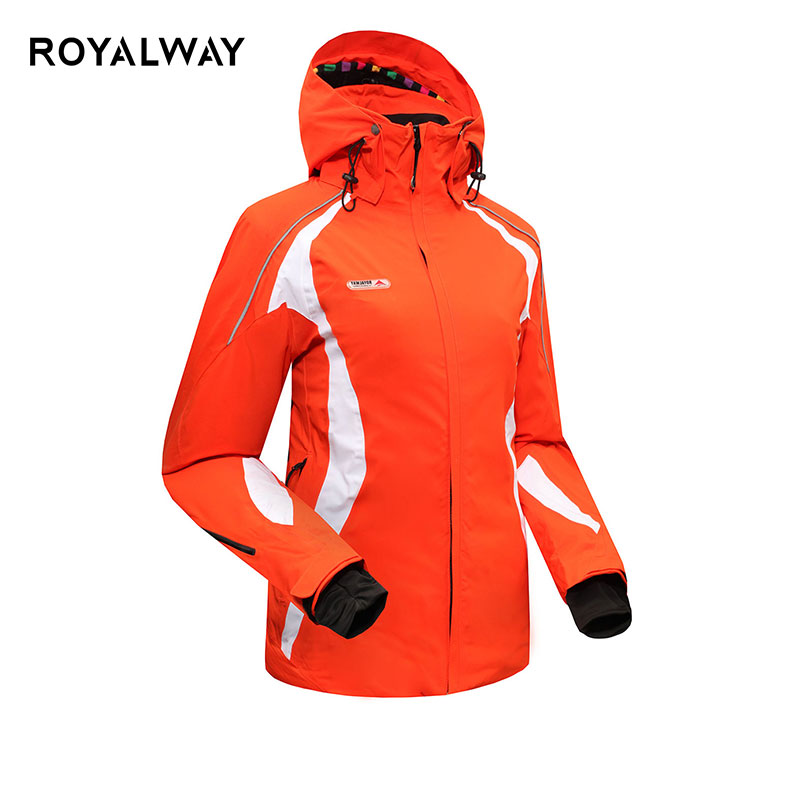 royalway美户秋冬户外滑雪服女式单板滑雪服加厚上衣保暖冲锋衣 - 图0