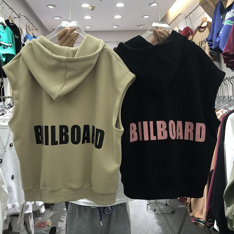 设计感连帽马甲卫衣女2025年秋冬加绒新款拉链外套休闲无袖马夹潮 - 图3