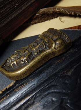 15012藏传老利马铜大威德造像平安护身牌项链挂坠 古董文玩配饰