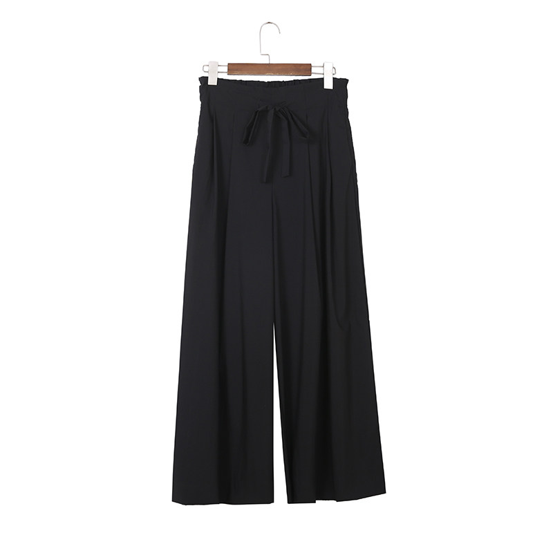 2023新款雨墨圣迪奥立夏季松紧腰休闲高腰阔腿裤长裤子222Z0831,淘宝优惠券,粉丝福利购,淘宝优惠卷