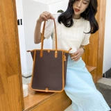 Ретро вместительный и большой шоппер на одно плечо, 25.16см