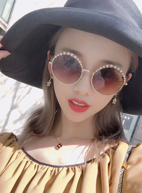 圆脸个性风太阳眼镜林小宅同款