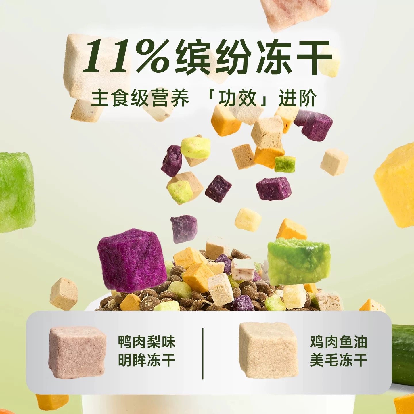 诚实一口N33狗粮PLUS冻干多拼犬粮鸭肉梨鸡肉幼犬中大型犬小型犬 - 图0
