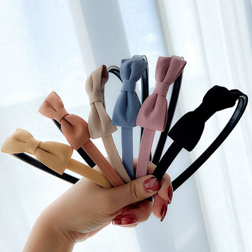 蝴蝶结带齿防滑发箍女头箍压发卡发捆头饰儿童秋冬可爱碎发窟头窟 - 图2